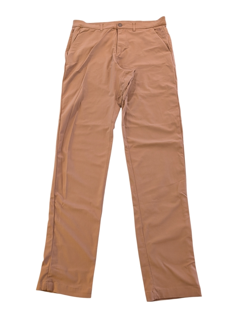 Zyia Men's Straight-Leg Tan Chino Pants